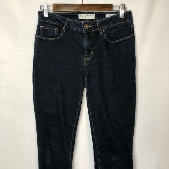 PacSun Bullhead Dark Wash High Rise Skinny Jeans 7 - Picture 4 of 9